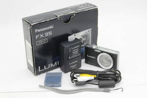 【返品保証】 【元箱付き】パナソニック Panasonic LUMIX DMC-FX35 ブラック バッテリー チャージャー付き コンパクトデジタルカメラ s6656