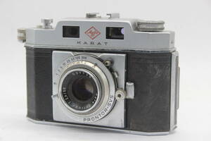 【返品保証】 アグファ Agfa KARAT Solinar 50mm F2.8 カメラ s7300