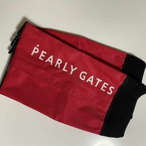 【PEARLY GATES】　ゴルフシューズケース　赤　FR