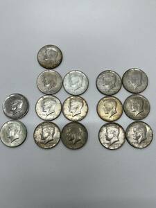 【15枚セット】ケネディ ハーフダラー　1965年〜1968年　まとめ　海外コイン　古銭　アメリカ