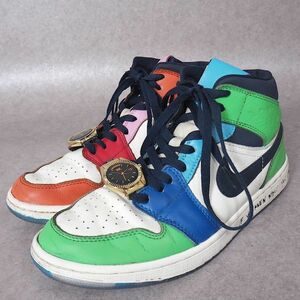 3-YL117 Melody Ehsani × Nike WMNS AIR JORDAN 1 エアジョーダン1 スニーカー マルチカラー 26.5 メンズ レディース