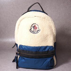 3-DA047 モンクレール MONCLER リュック バックパック オフホワイト/ネイビー メンズ レディース