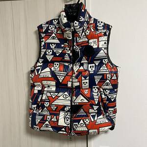 モンクレール・MONCLER GENIUS EMBREE GILET 状態A ジーニアス エンブリー ジレ ダウンベスト 総柄