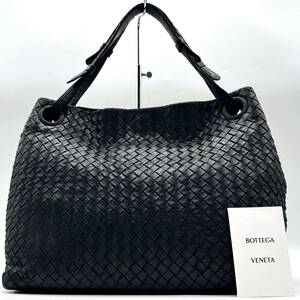 1697【最高峰】BOTTEGA VENETA ボッテガヴェネタ トートバッグ ビジネス 通勤鞄 肩掛け ガルダ ミディアム イントレチャート レザー 本革