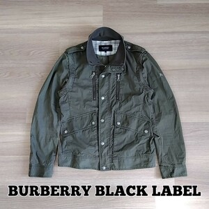 BURBERRY BLACK LABEL　ミリタリージャケット　メンズ　サイズM　ベスト　バーバリー ブラックレーベル　ライトアウター　ブルゾン　a3