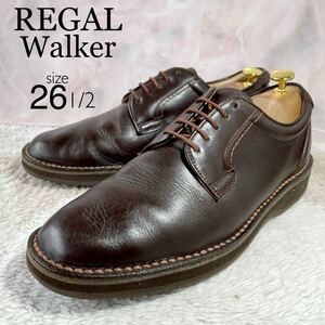 REGAL Walker リーガル ウォーカー プレーントゥ size表記26.5 ダークブラウン ビジネスシューズ 