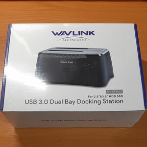 WAVLINK デュアル ベイ USB 3.0 SATA ハード ドライブ ドッキング ステーション、オフライン クローン 