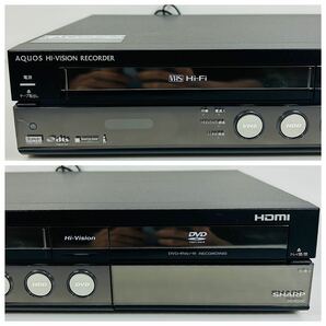 【2008年製】SHARP AQUOS DV-ACV52 VHSギア新品交換済み リモコン付属品セット 分解メンテナンス済み 送料無料の画像4