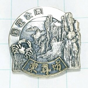 送料無料)東尋坊 ご当地 観光地 登山 山登り 旅行 記念 山バッジ ピンバッジ PINS ピンズ A22410