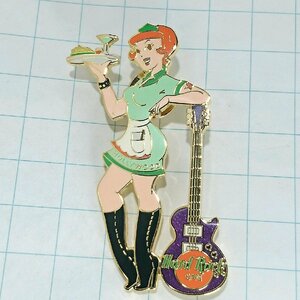 送料無料)Hard Rock Cafe ウェイトレスルック ガールピン ハードロックカフェ ピンバッジ PINS ブローチ ピンズ A22744