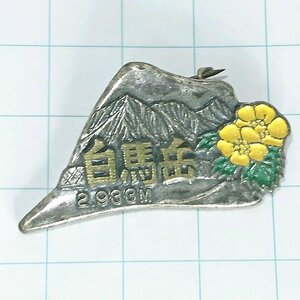 送料無料)白馬岳 ご当地 観光地 登山 山登り 旅行 記念 山バッジ ピンバッジ PINS ピンズ A22885