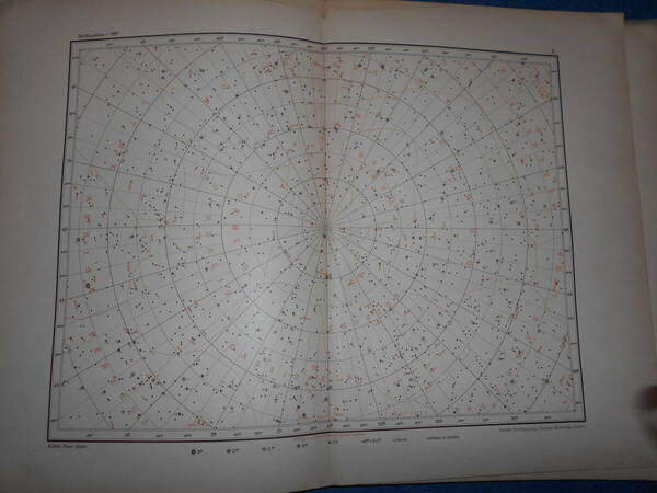 即決　1888年『クレイン星図』星座早見盤、天文、星雲星団、天体観測、Astronomy,アンティーク、Star map, Celestial chart, Planisphere
