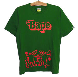 A BATHING APE × Keith Haring BAPE アベイシングエイプ キースへリング Tシャツ Mサイズ