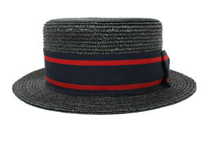 UNUSED アンユーズド Blade ribbon hat ブレードリボンハット ストローハット カンカン帽 00(57.0cm)