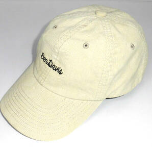 美品 BEN DAVIS ベンデイビス CORDUROY EMB LOW CAP コーデュロイ キャップ 57～59cm ベージュ BDW-9433C