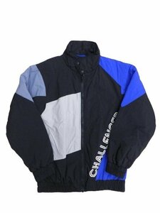 チャレンジャー クレイジートラックジャケット サイズM CLG-JK 021-010 ブラック×ブルー CHALLENGER 中古品[C127U771]