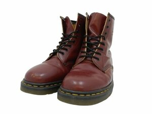 ドクターマーチン 8ホールブーツ 英国製 ダークチェリー UK8/27.0cm Dr.Martens 中古品[C156U648]