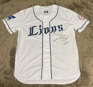  Seibu lion z source rice field .. player with autograph uniform size L