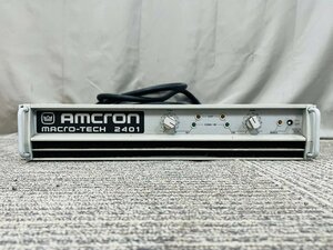 △9447　中古品　PA機器　ステレオパワーアンプ　CROWN AMCRON micro-tech 2401　クラウン　オムクロン