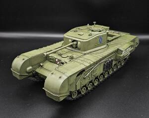 タミヤ　1/35 チャーチルMk.Ⅶ（イギリス歩兵戦車） 完成品 第6近衛戦車旅団　第３戦車大隊 スコットガード