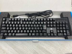 【同梱不可】☆通電〇★HP☆ほぼ未使用★ゲーミングキーボード☆GK320★光るキーボード☆KI-0227-2