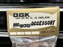 新品未使用 OGK グリップ レッド 赤 BMX MTB ピスト モトクロス 旧車 昭和 昭和レトロ 当時物 日本製 MADE IN JAPAN_画像4