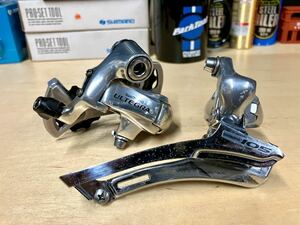 中古 SHIMANO ULTEGRA RD-6600 , 105 FD-5600 ディレイラー 前後セット 2×10s 分解清掃済 動作確認済 シマノ アルテグラ