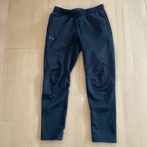 ★美品！アンダーアーマー ストーム ハイブリット裏起毛 ジョガーパンツ ゴルフパンツ スウェットパンツ UNDER ARMOUR STORM ブラック 