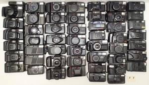 M77D フィルムカメラ 大量 ５０個　リコー FF フジ CARDIA コニカ ミノルタ Capios オリンパス AFL HALINA チノン 京セラ 等 ジャンク