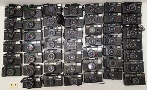M81D コンパクト カメラ 大量 ４８個 コニカ C35 マミヤ 135 ローライ ミノルタ ハイマチック HI-MATIC FUJICA ST-F キャノン ジャンク