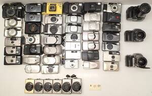 M100D フィルムカメラ 大量 ５０個 フジ WORK RECORD CARDIA ミノルタ Capios オリンパス L-20 コニカ　現場監督 キャノン IXY 等 ジャンク