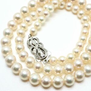 良質!!《アコヤ本真珠ネックレス》F ◎4.5-8.0mm珠 20.0g 45cm pearl necklace ジュエリー jewelry EB5/EB5