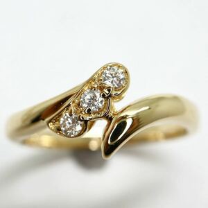 POLA jewelry(ポーラジュエリー)《K18(750)天然ダイヤモンドリング》F 3.4g 約12号 diamond ring 指輪 jewelry ジュエリー EC0/EC2