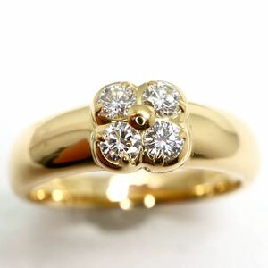 MIKIMOTO(ミキモト)《K18 天然ダイヤモンドリング》F 5.4g 約15号 0.29ct diamond ring 指輪 jewelry ジュエリー ED8/EE3