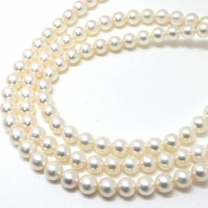 MIKIMOTO(ミキモト)箱付き!!《アコヤ本真珠ロングネックレス》F 約6.0-6.5mm珠 約46.0g 約78.5cm pearl necklace jewelry EB0/EG0の画像5