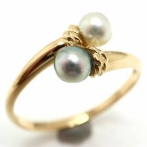 TASAKI(田崎真珠)《K18 アコヤ本真珠ベビーパールリング》F 15号 2.0g パール pearl jewelry ring 指輪 ジュエリー DH3/DH3_画像1