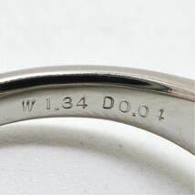 CrescentVert(クレサンベール)《Pt950 オパール/天然ダイヤモンドリング》F約7.8g 約14.5号 diamond ジュエリー 指輪 ring EC5/EC8_画像7
