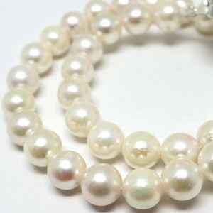 《アコヤ本真珠ブレスレット》M 6.5-7.0mm珠 22.0g 約27.5cm pearl bracelet ジュエリー jewelry DC0/DE0