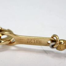 《K18 天然マルチカラートルマリンネックレス》M 10.8g 約43.5cm tourmaline necklace ジュエリー jewelry EA4/EA4★_画像7