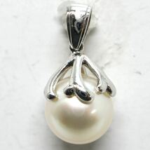 TASAKI(田崎真珠)箱付き!!《Pt900アコヤ本真珠ペンダントトップ》M 約3.6g ジュエリー pendant pearl jewelry pearl パール EA2/EA2 _画像1