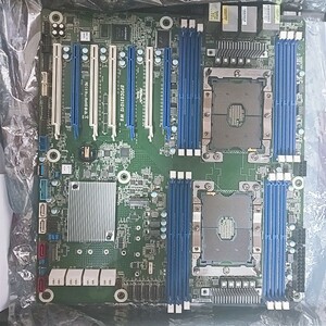 EP2C621D12WS/B2 dual LGA 3647 E-ATX マザーボード+XEON SILVER4108とsupermicro 1uサーバー用純正ヒートシンク+TPM2.0モジュールのセット