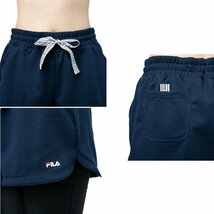 【５L】大きいサイズ 新品 ヨガウエア FILA ボトムス2点セット ネイビーショートパンツ＋黒レギンス フィットネス 水陸両用 水着 送料無料_画像3