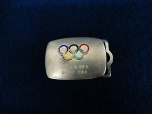 ★オリンピック05 東京オリンピックバックル TOKYO OLYMPIC GAMES 1964★SILVER/銀製/消費税0円