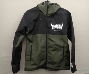 ▲衣類06 MARRION APPAREL ジップアップ ジャケット(表記サイズM)▲カーキ×ブラック/アウター/消費税0円