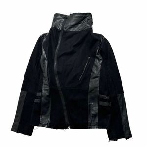 RARE 00s Japanese Label Y2K design leather jacket 14th addiction share spirit ifsixwasnine tornado mart lgb goa kmrii archive 90s