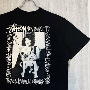 海外限定 Stussy ステューシー Tシャツ ブラック XL ロゴ