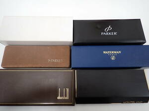 2186★万年筆ボールペンおまとめ　PARKER MONT BLANC DANHILL WATERMAN 中古　経年保管品