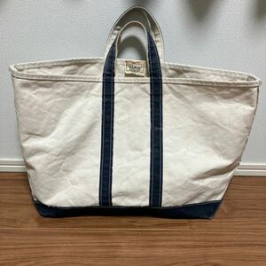 エルエルビーン トートバッグ ギザタグ ビンテージ ヴィンテージ キャンバス 80s BOAT TOTE L.L.Bean バック 筆記体 激レア オリジナル