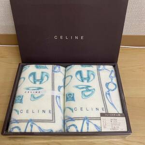 CELINE セリーヌ フェイスタオル 2枚　馬具柄　箱なし　no.124