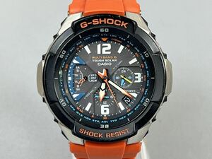 B12KH6 稼働品 G-SHOCK GW-3000M-4AJF グラビティマスター スカイコックピット タフソーラー 電波受信 電波ソーラー マルチバンド6 